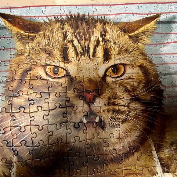 Feline Felon "I EAT PUZZLES" by Paul Normand 500 Pc. - Picture 5 of 12